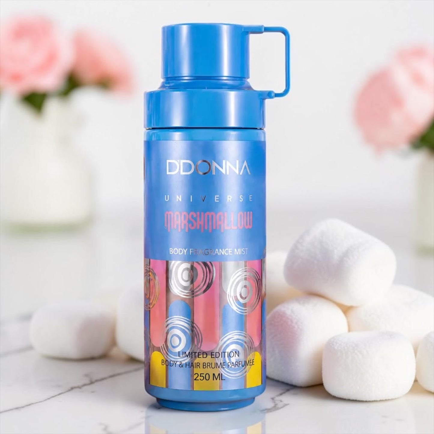 Brume parfumée Universe Marshmallow 250 ml vanille , guimauve