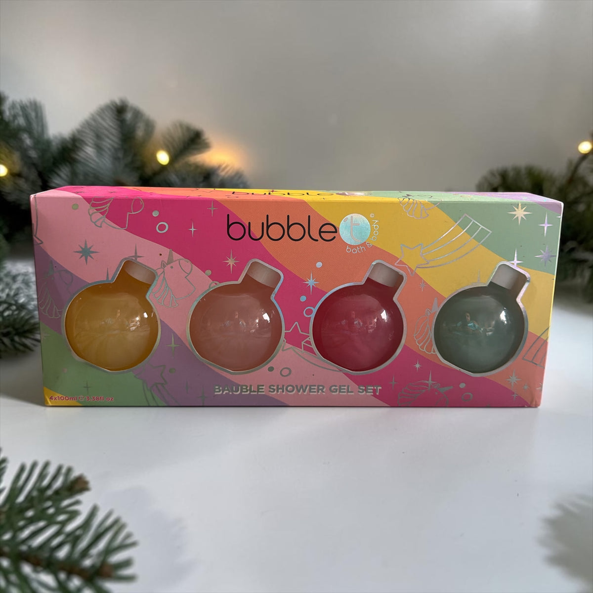 Coffret gel douche Boules de Noël