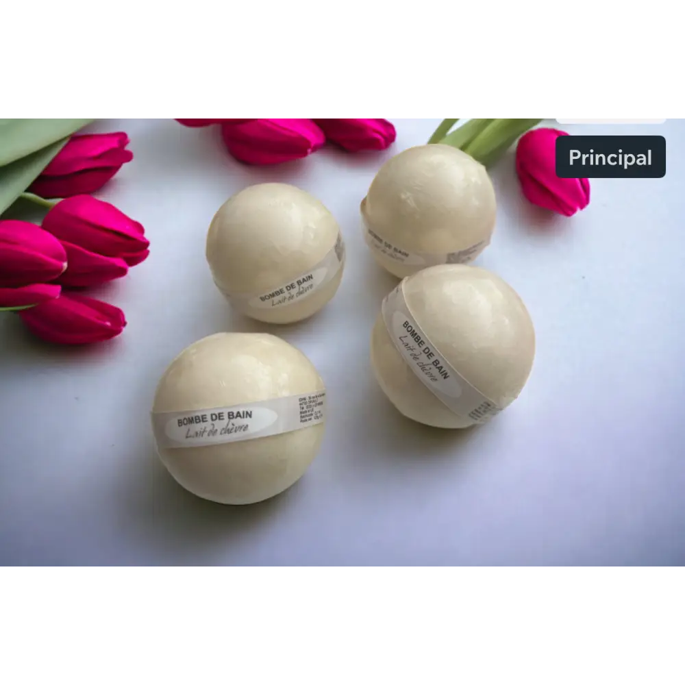 Bombe de bain au lait de chèvre 🐐 - Bombe de bain