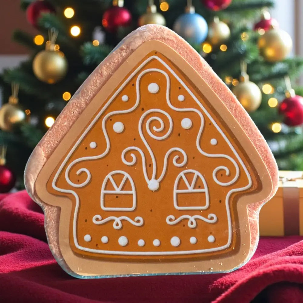 Bombe de bain de Noël - Maison en pain d épice (pain d épice) Bombe de bain