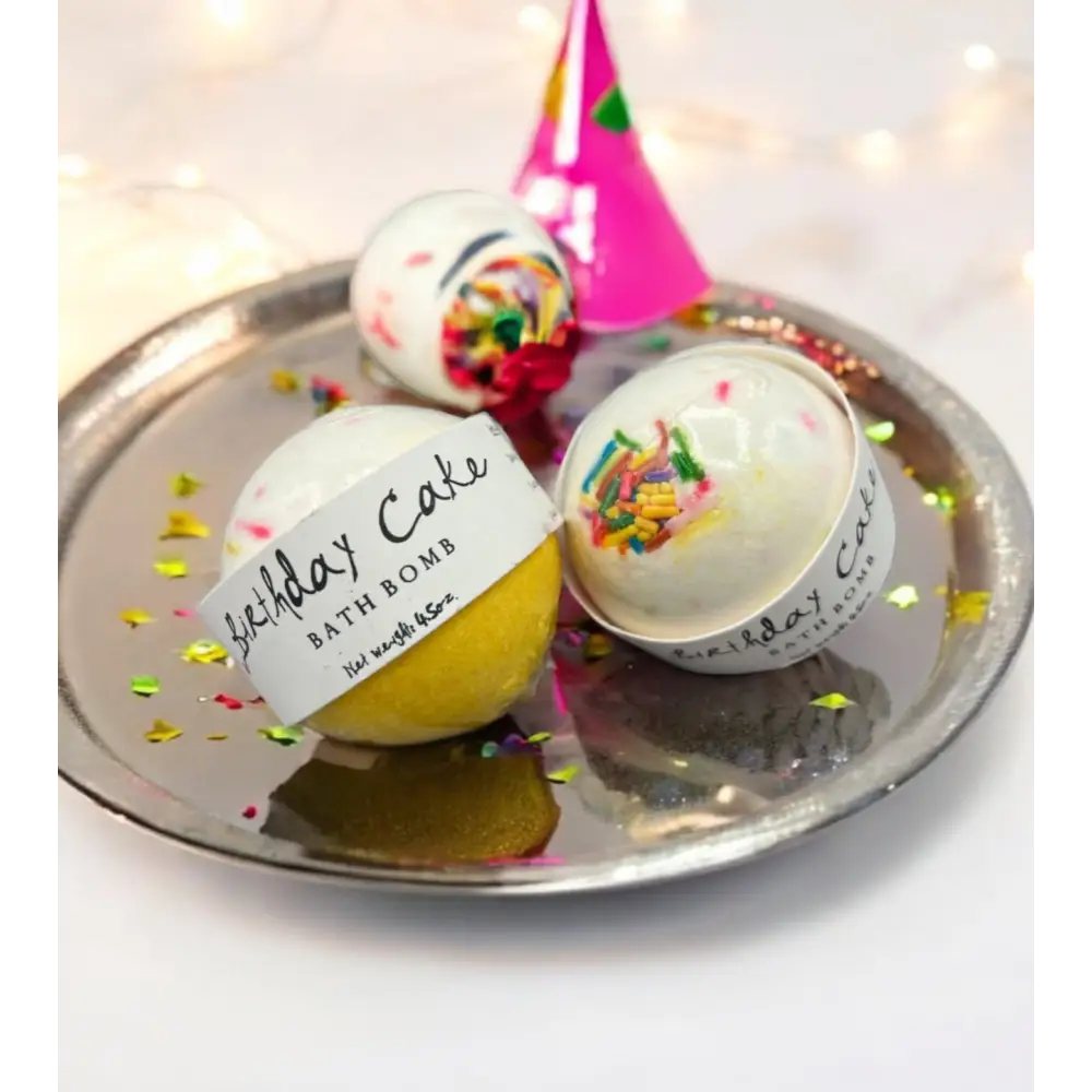 Bombe de bain parfum au choix - Gâteau d anniversaire - Bombe de bain