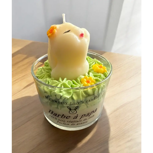 Bougie barbe à papa - Bougie