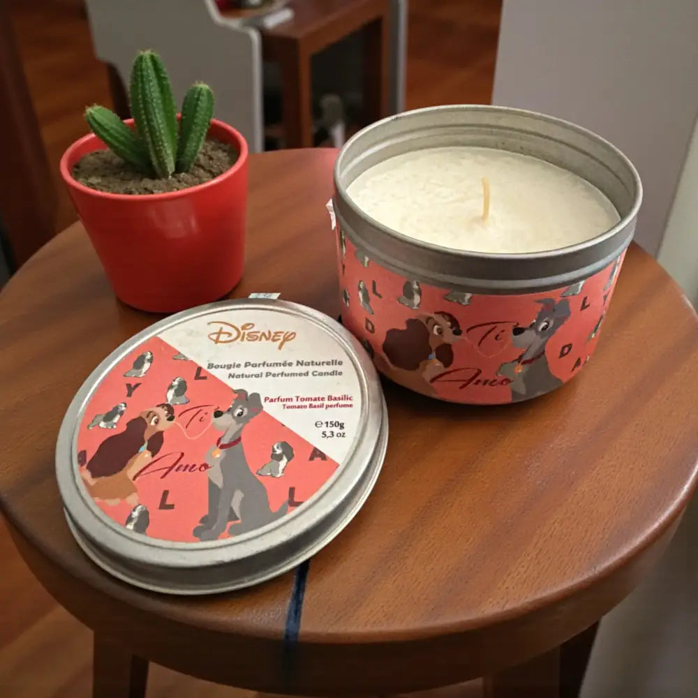 Bougie parfumée naturelle La belle et le Clochard - Bougie