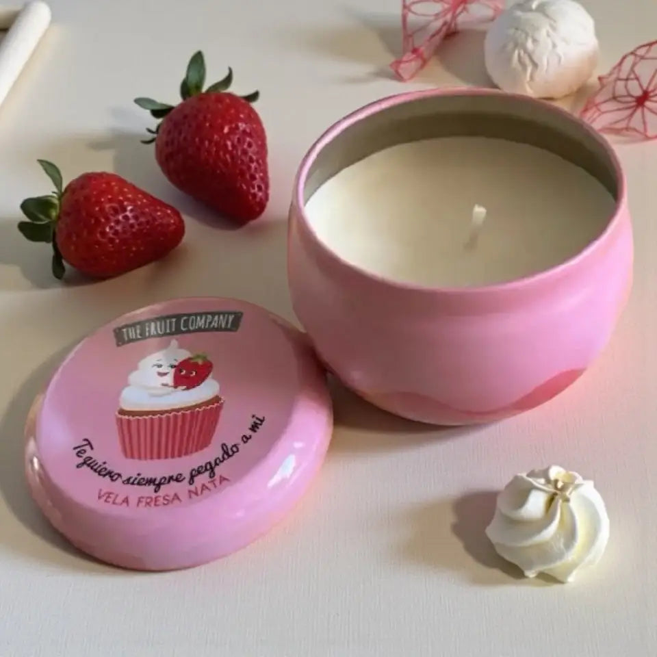 Bougie pot métallique parfum au choix - Bougie