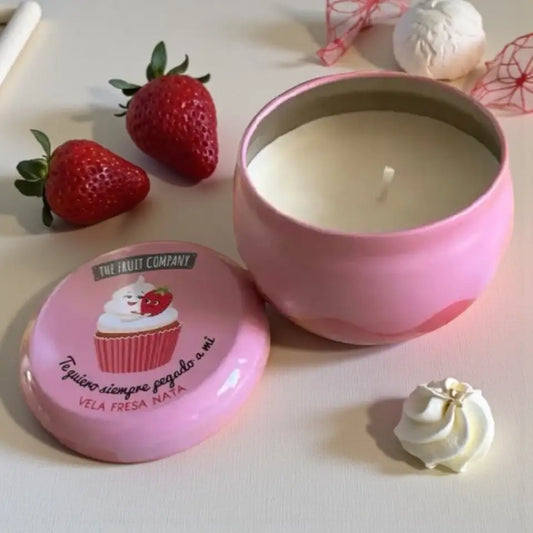 Bougie pot métallique parfum au choix - Bougie