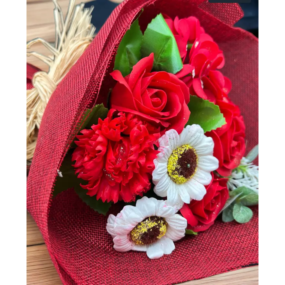 Bouquet en pétales de savon À LA FOLIE - Fleur en petales de savon