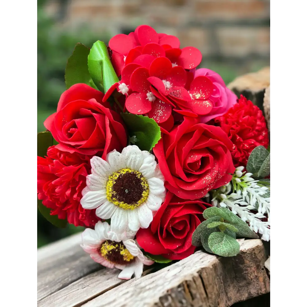 Bouquet en pétales de savon À LA FOLIE - Fleur en petales de savon