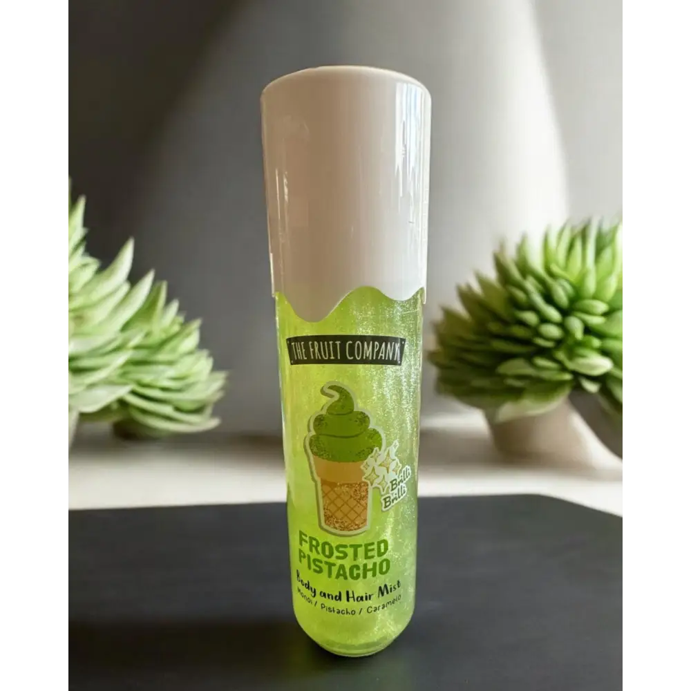 Brume scintillante corps et cheveux au choix - Glace pistache - Brume