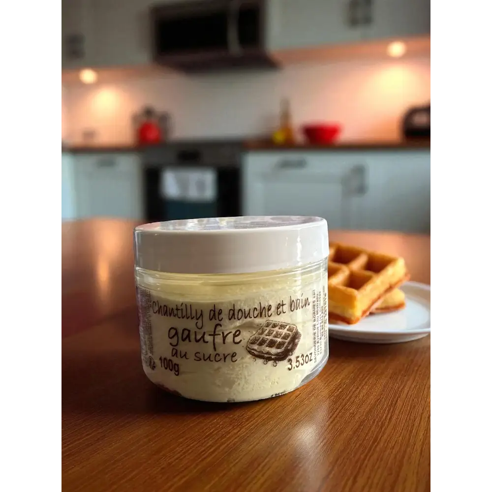 Chantilly de douche 100 g au choix Gaufre au sucre Chantilly de douche