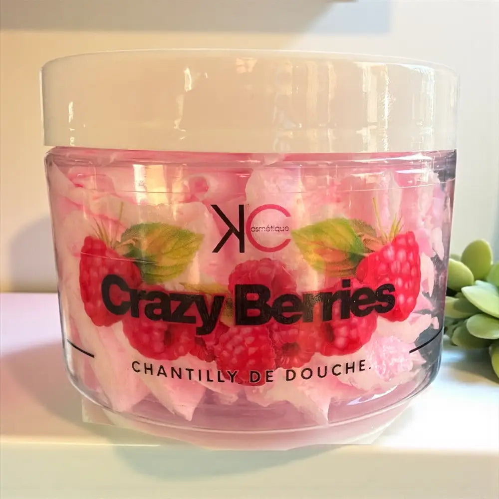 Chantilly de douche (gel douche fouetté) 100 g au choix - Crazy Berries - Chantilly de douche