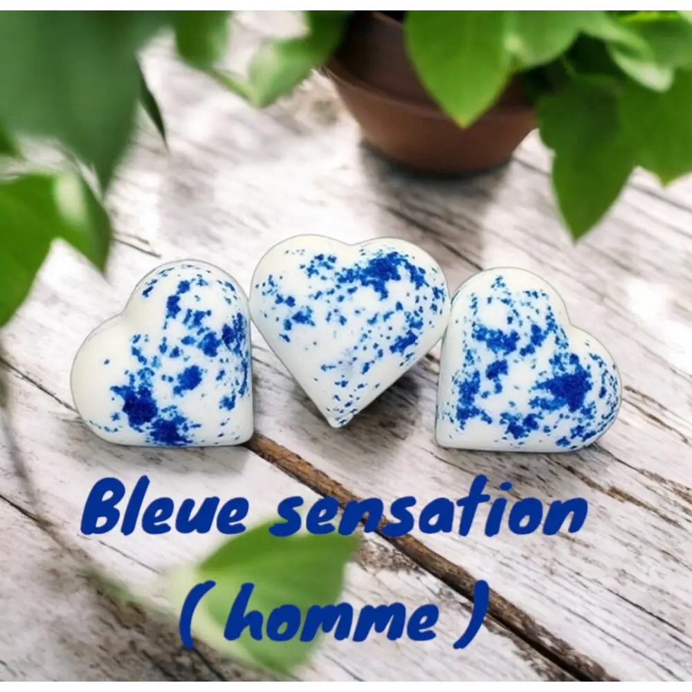 Coeur effervescent parfum au choix - Blue sensation - Bombe de bain