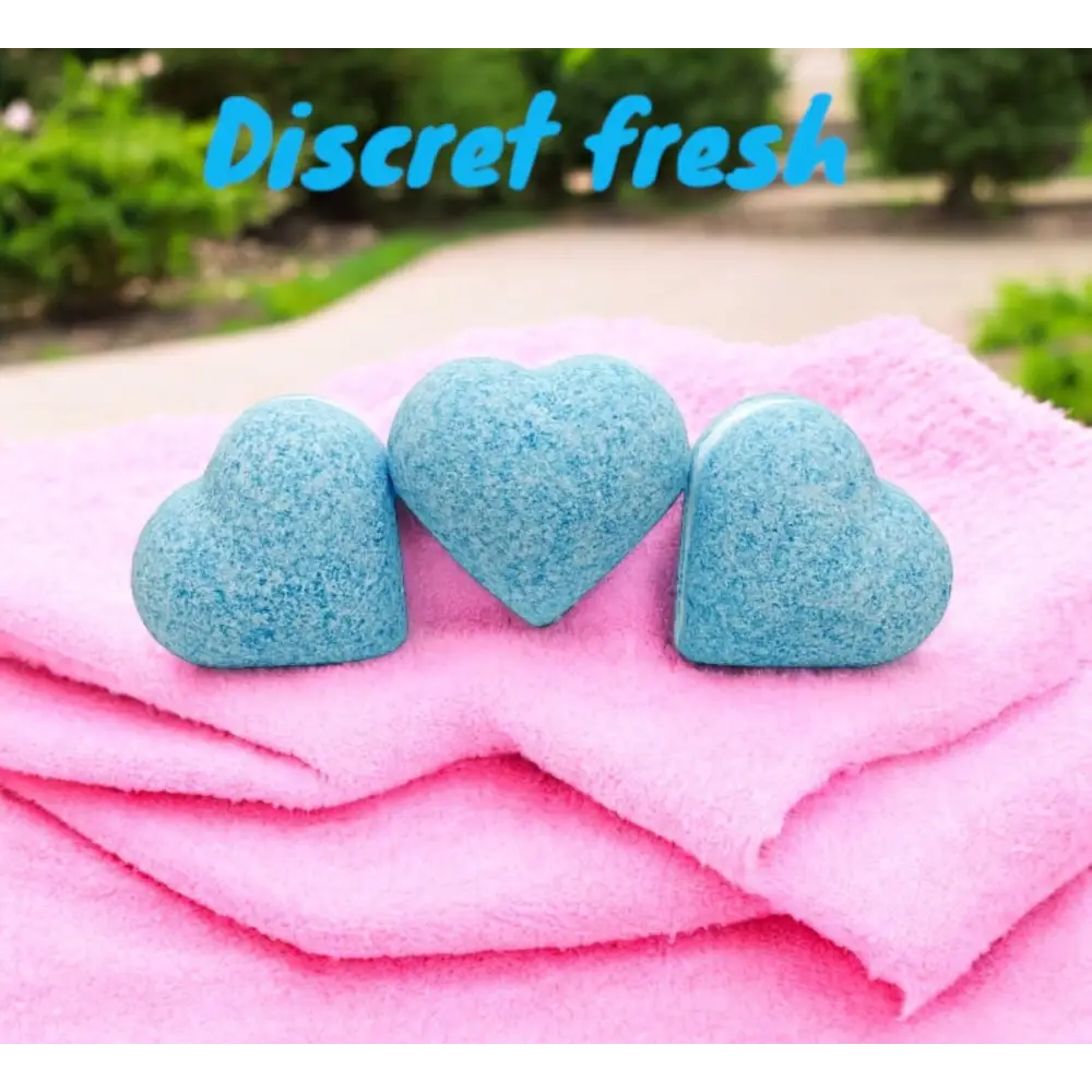 Coeur effervescent parfum au choix - Discret fresh - Bombe de bain