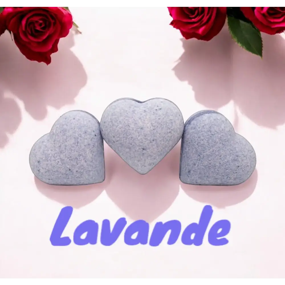 Coeur effervescent parfum au choix - Lavande - Bombe de bain