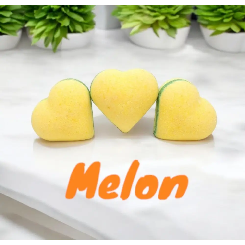Coeur effervescent parfum au choix - Melon - Bombe de bain