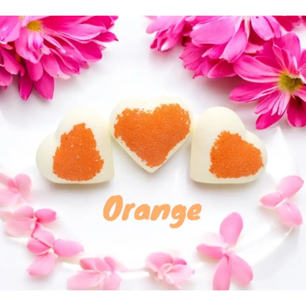 Coeur effervescent parfum au choix - Orange - Bombe de bain