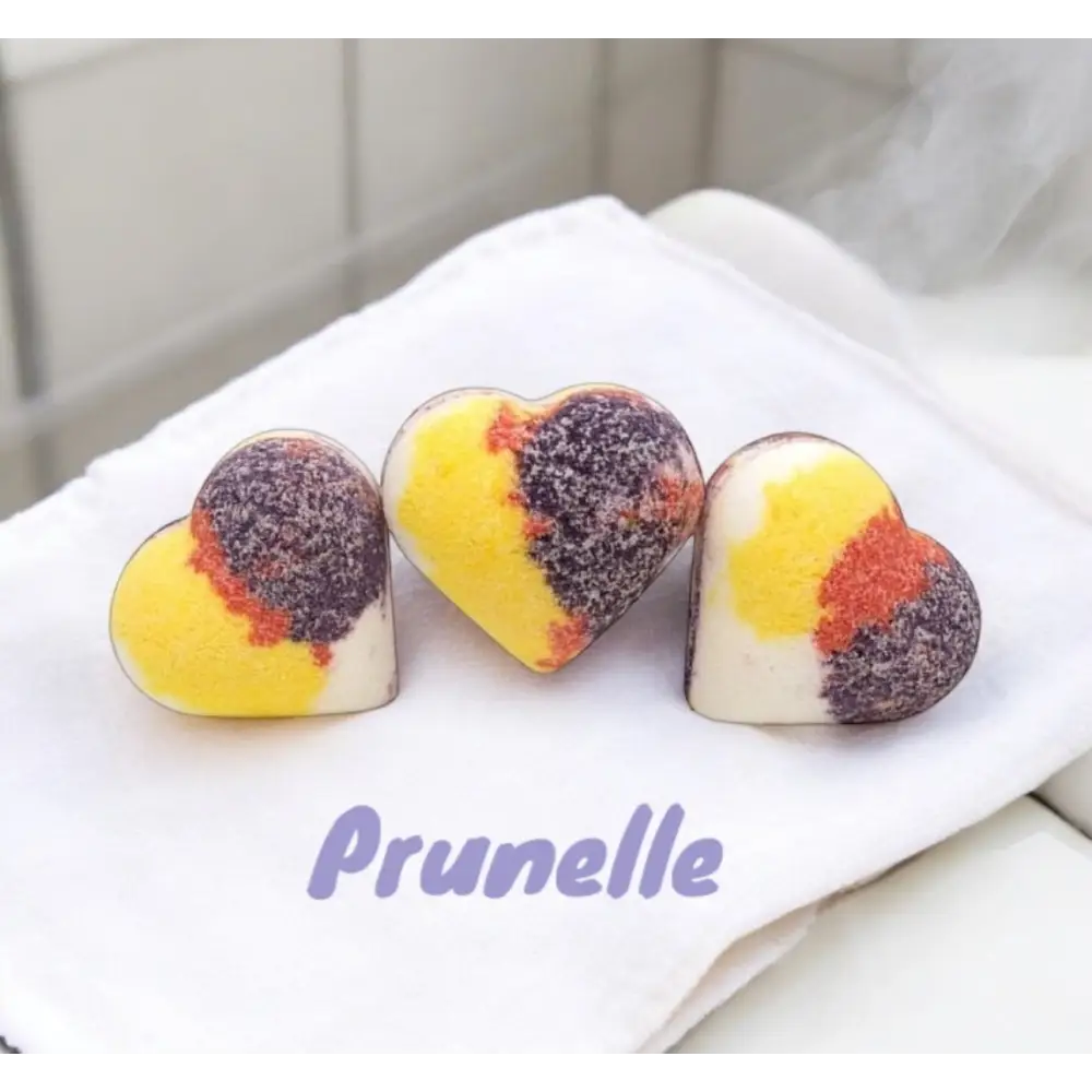Coeur effervescent parfum au choix - Prunelle - Bombe de bain