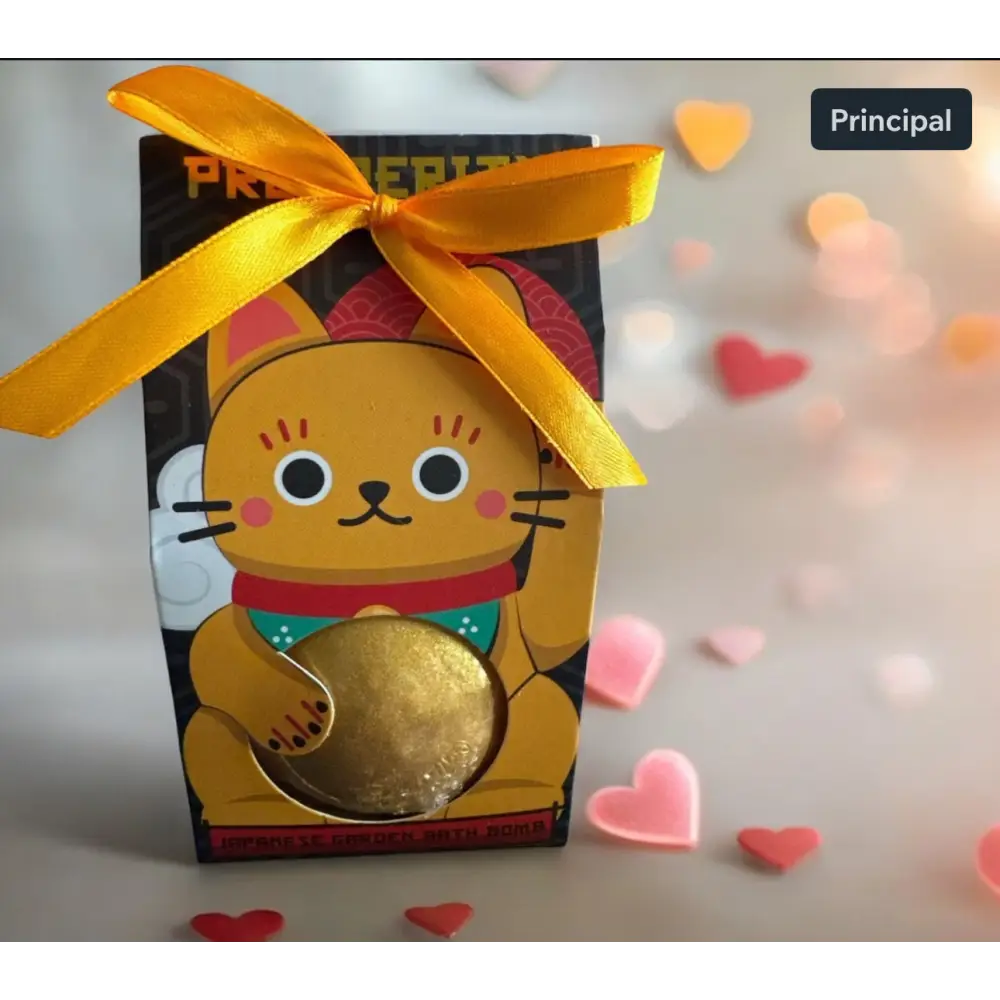 Coffret bombe de bain Maneki Neko Destockage - Orange Jardin japonais - Bombe de bain