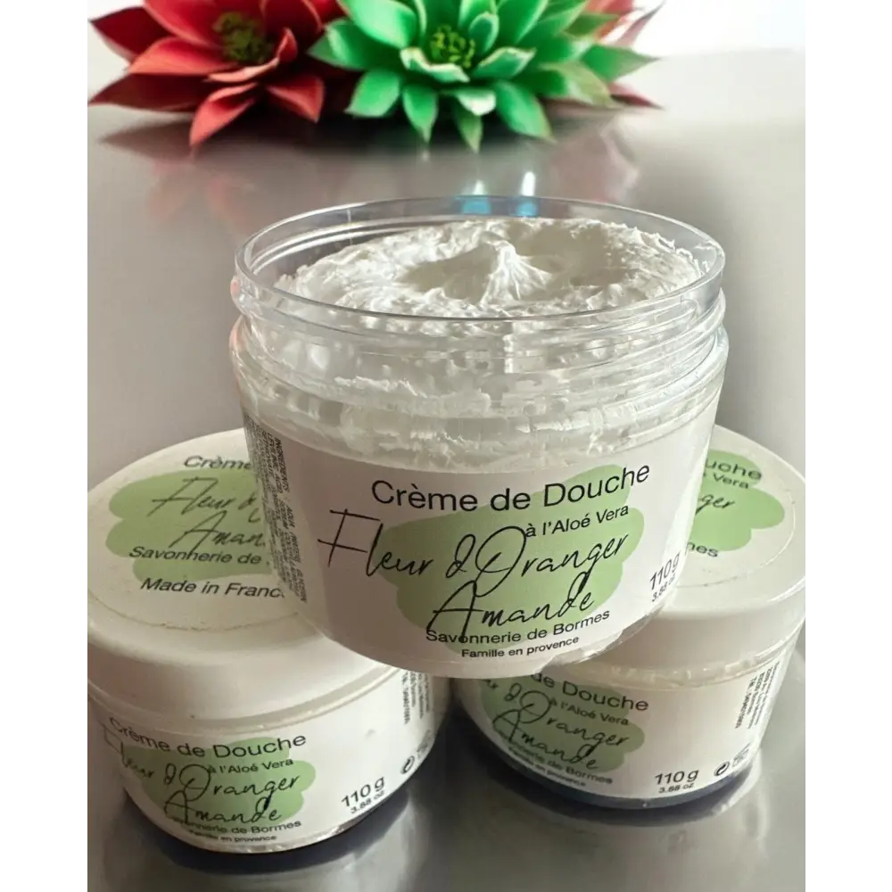 Crème de douche aloe vera Caramel ou F’eur d oranger amande - Fleur d oranger et amande - Crème de douche