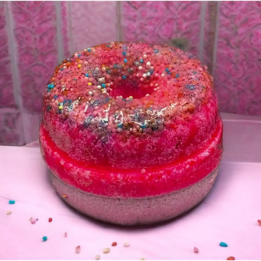 Donuts de Bain Gourmands parfum au choix - Framboise - Bombe de bain