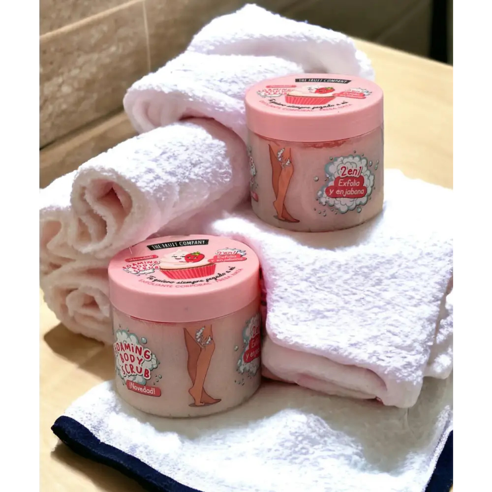 Gel douche exfoliant 2 en 1 parfum au choix - Fraise chantilly - Gel douche