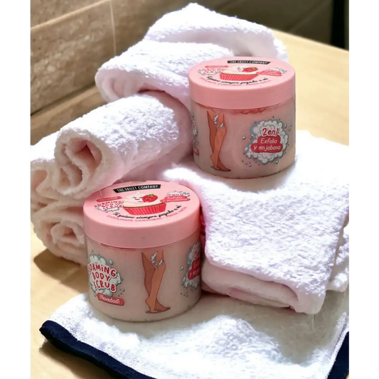 Gel douche exfoliant 2 en 1 parfum au choix - Fraise chantilly - Gel douche