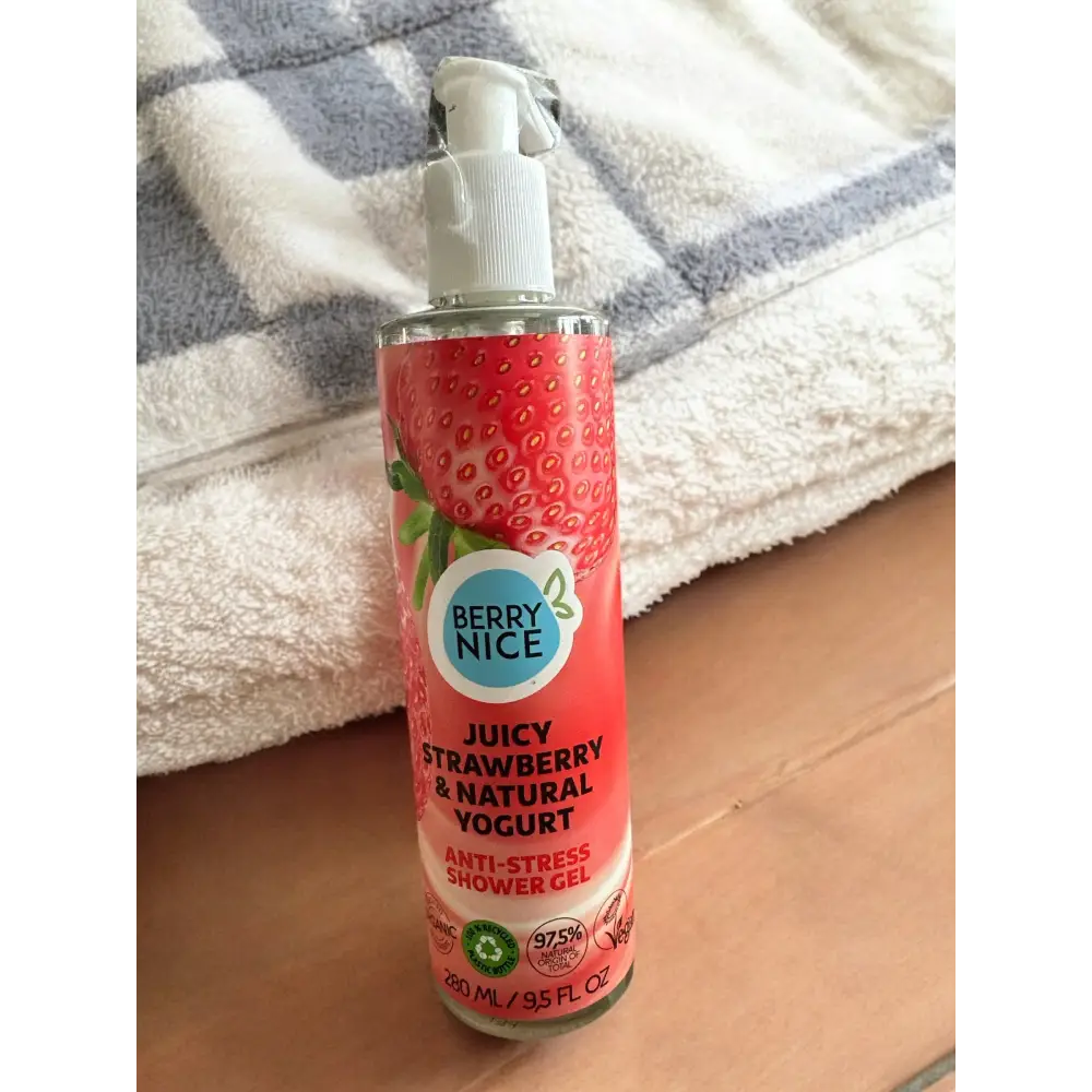 Gel Douche yogourt Anti-Stress au choix - Fraise et yaourt - Gel douche