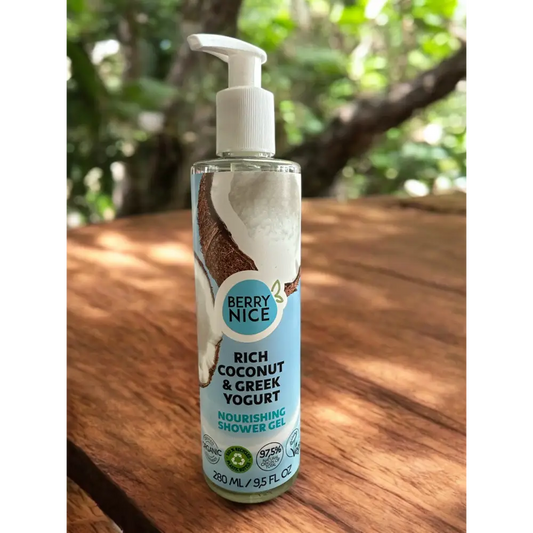 Gel Douche yogourt Anti-Stress au choix - Noix de coco et yaourt grecque - Gel douche