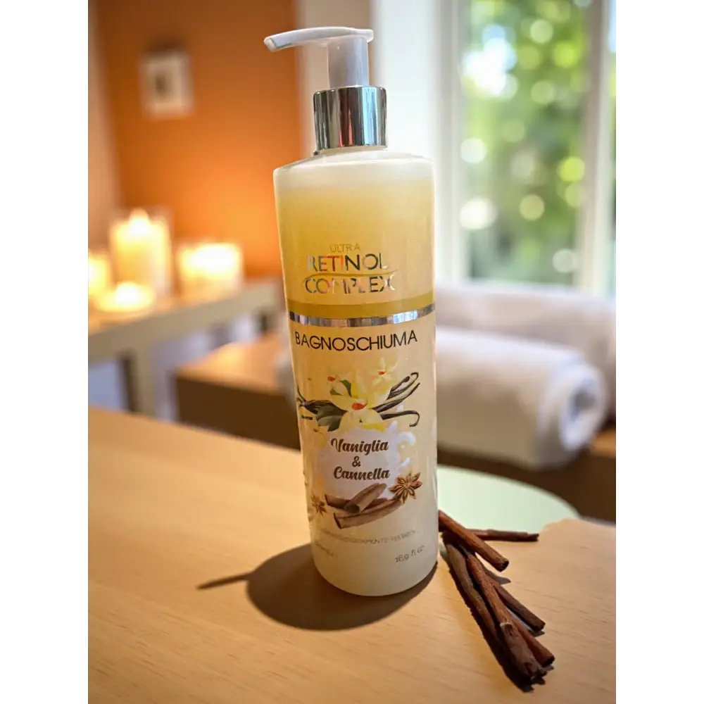 Grand gel douche gourmand 500 ml - Vanille et cannelle - Gel douche