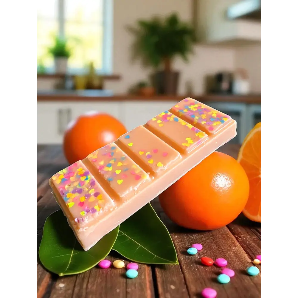 Gros fondant de cire à casser de 50 g environs parfum au choix Mandarine Fondant de cire