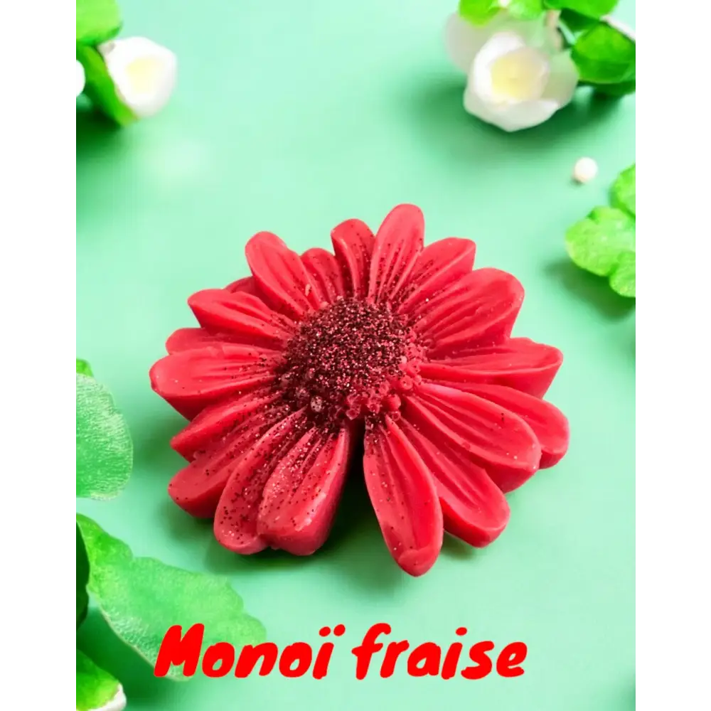 Gros fondant de cire Fleur 🌸 - Monoï fraise - Fondants de cire