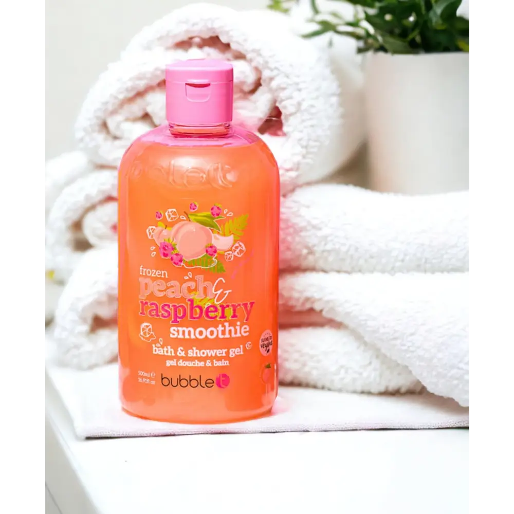 Gros gel douche et bain moussant parfum au choix - Smoothie pêche framboise - Gel douche