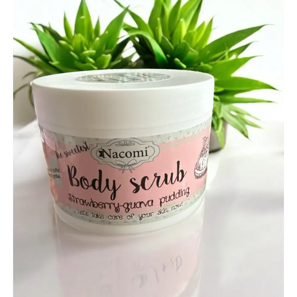 Gros pot de gommage au choix Nacomi - Pudding fraise goyave - Gommage corps