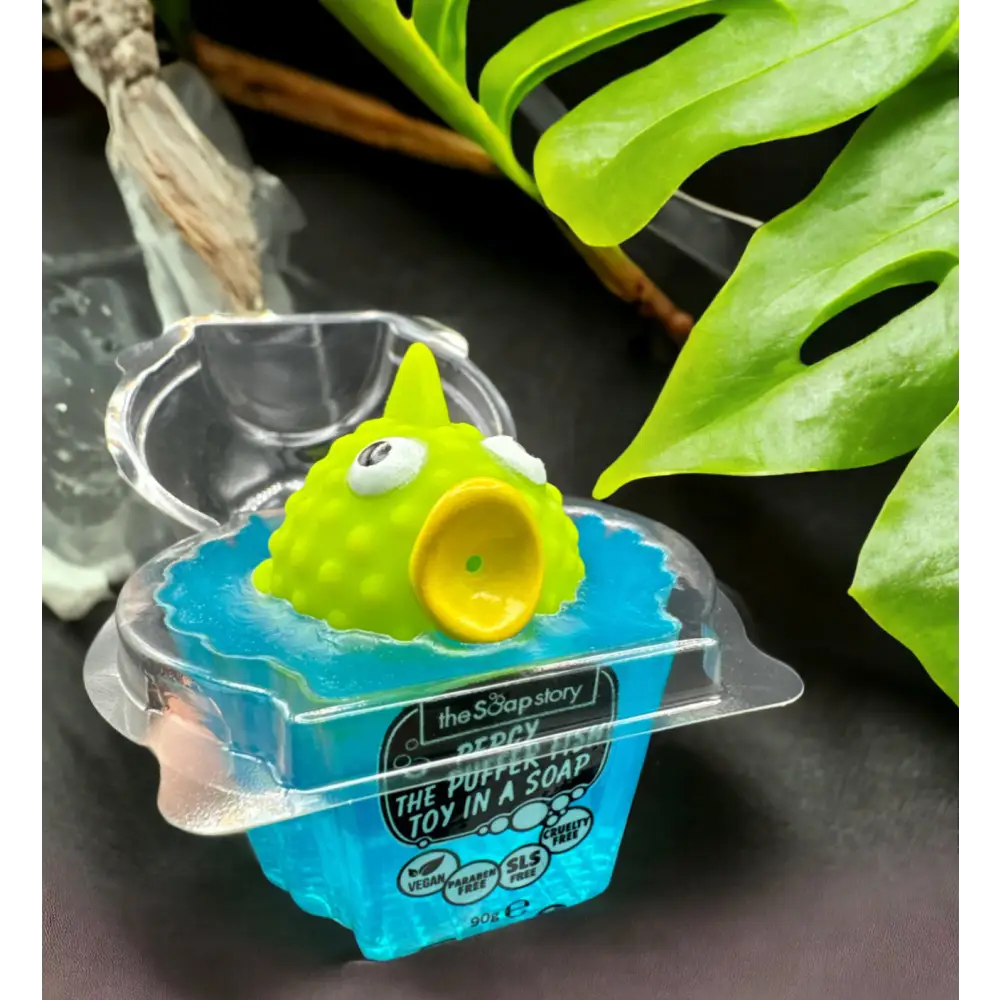 Gros savon jouet parfum au choix - Percy poisson globe - Savon jouet