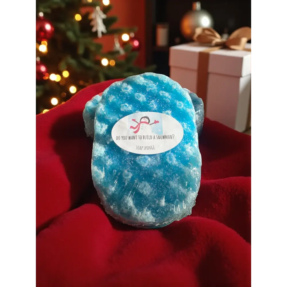Grosse éponge de savon au choix Destockage - Snowman - Savon éponge
