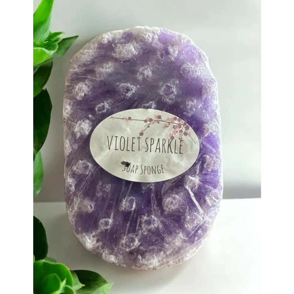 Grosse éponge de savon au choix Destockage - Violette - Savon éponge
