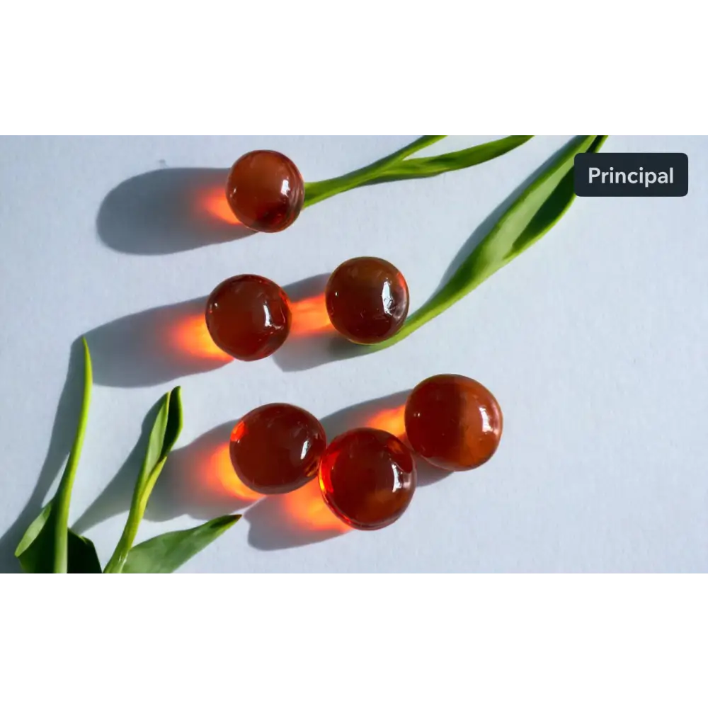 Grosse perle de bain à la pêche - Perles de bain