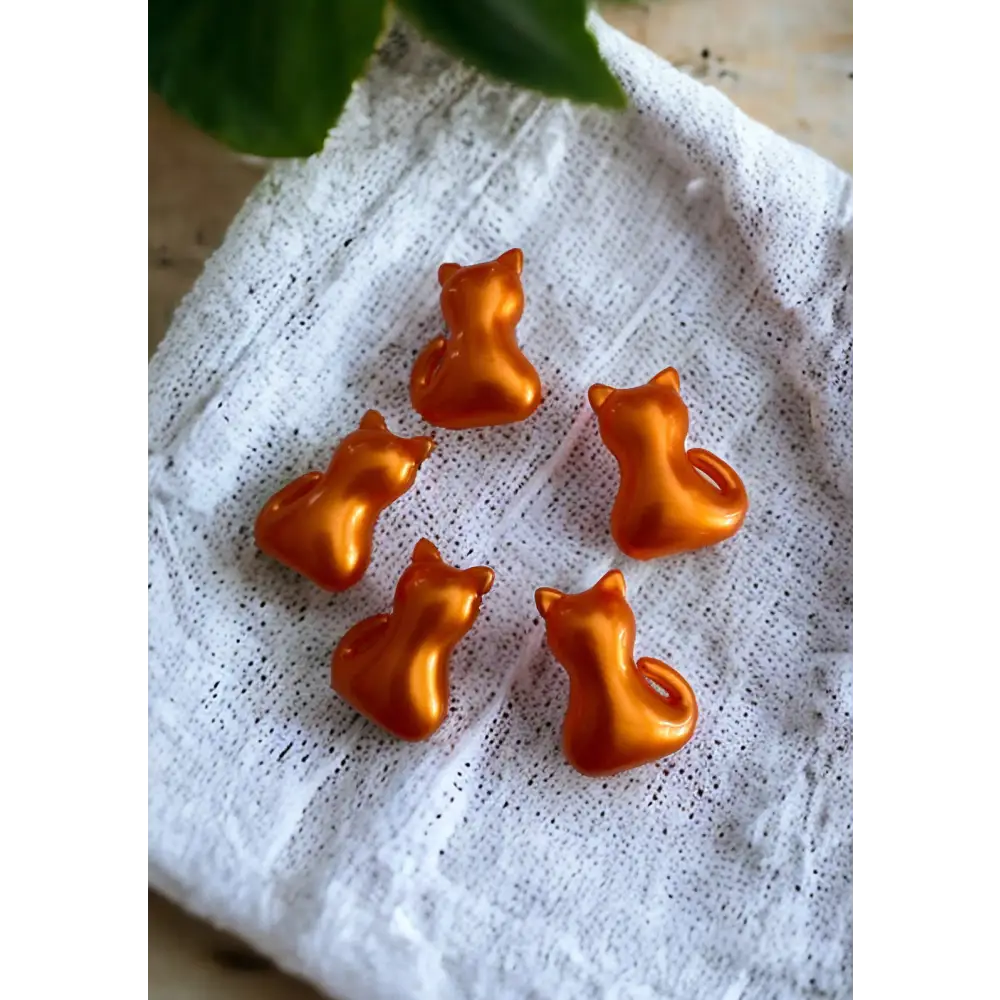 Grosse perle de bain - Chat orange orange - Perles de bain