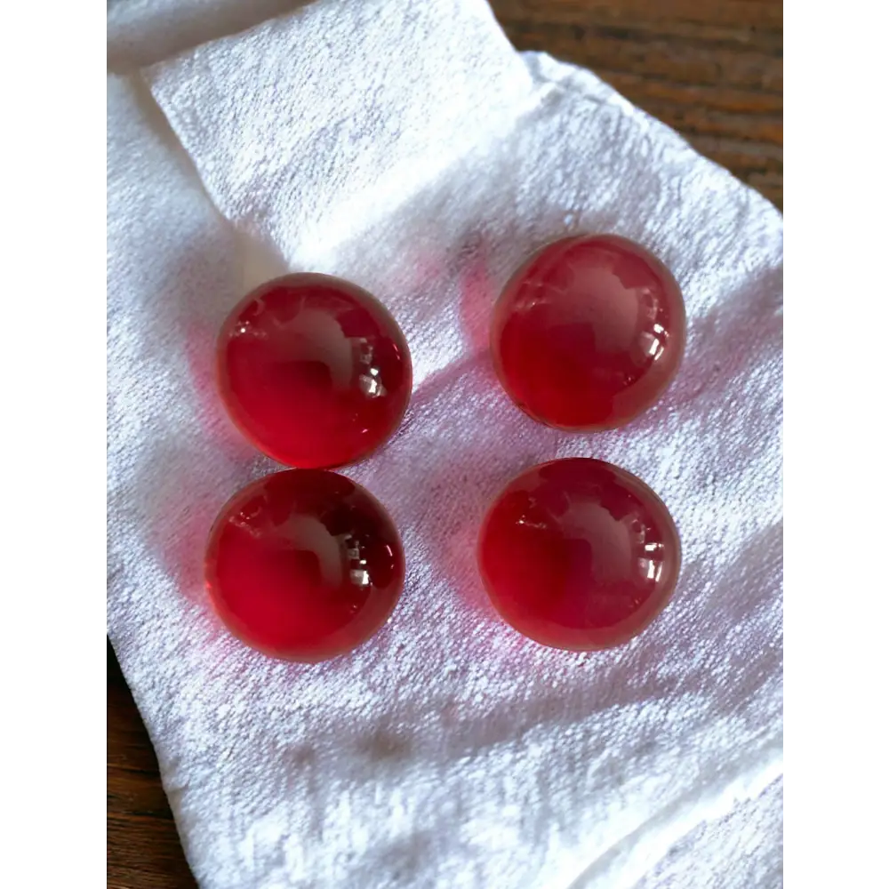 Grosse perle de bain - Ronde rose litchis - Perles de bain