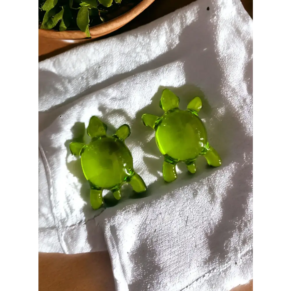 Grosse perle de bain - Tortue verte kiwi - Perles de bain