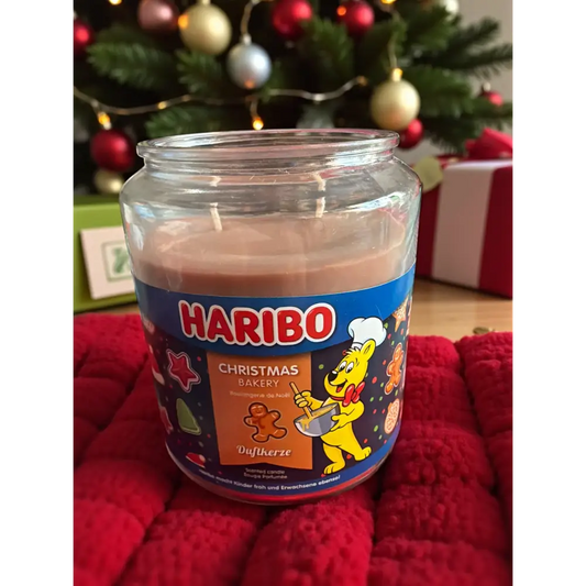 Haribo grande bougie parfumée 510 g - Pain d épice chaud - Bougie