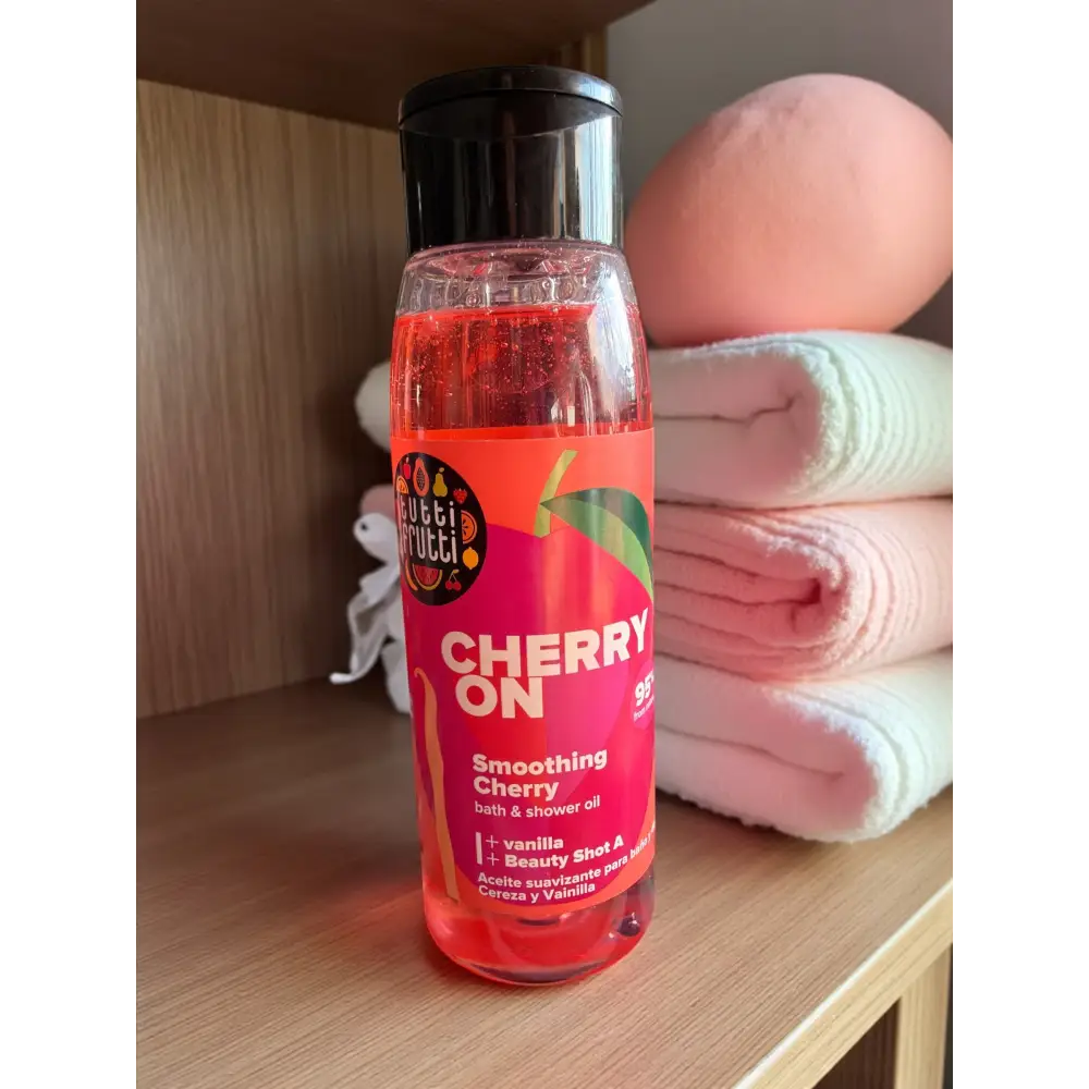 Huile de bain et de douche + Beauty Shot A 400 ml - Cerise vanille - Gel douche