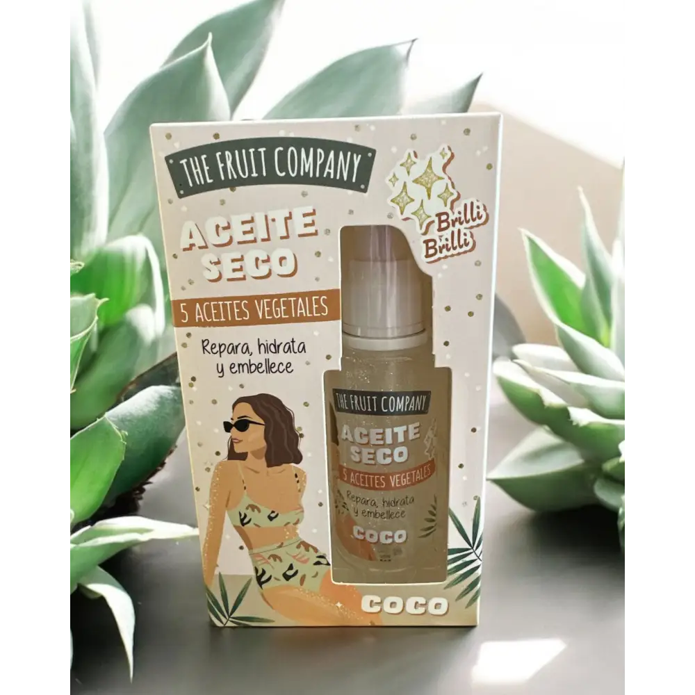 Huile sèche pailletée ✨ - Noix de coco - Huile corps