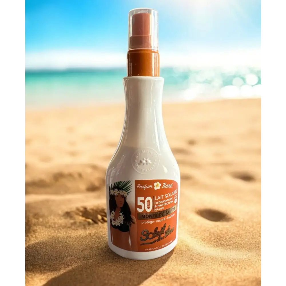 Lait solaire SPF50 Tiaré Soleil des îles Destockage - Solaire
