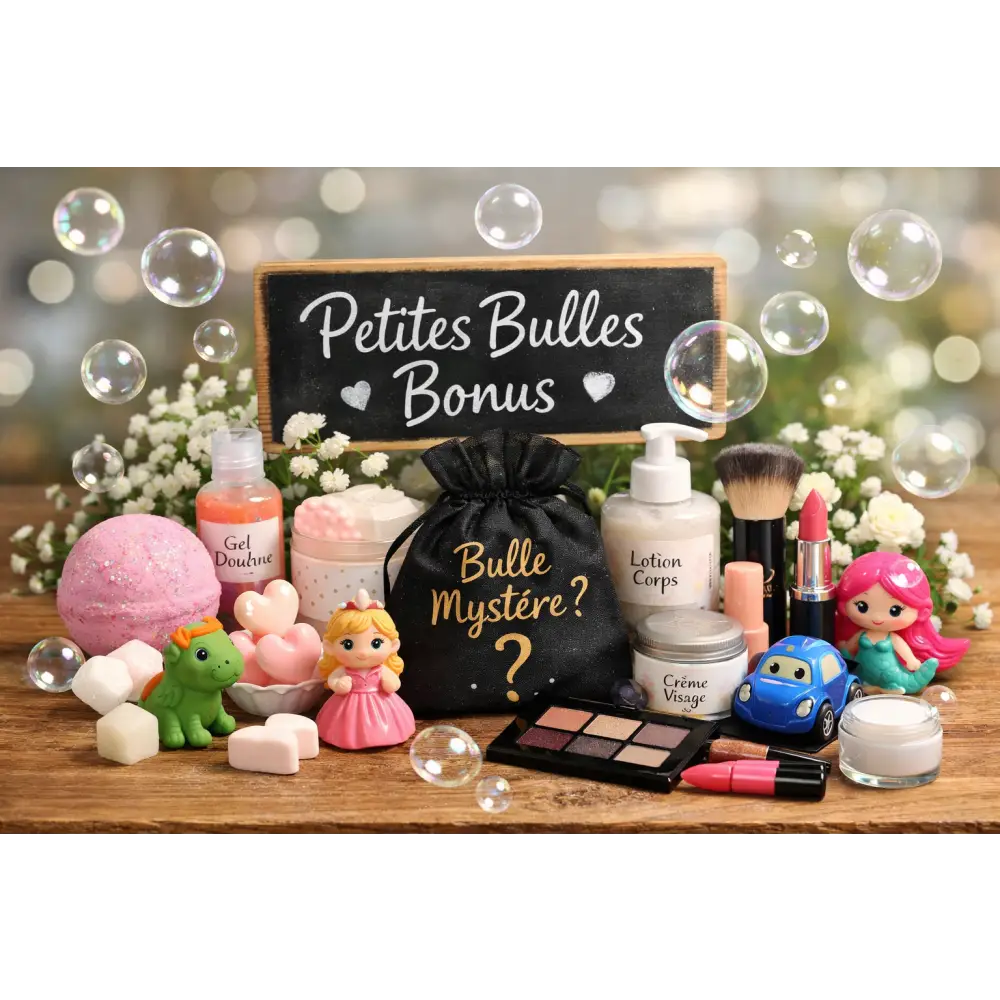 Les petites bulles bonus sont offertes choisissez la vôtre 🎁 - Cadeau