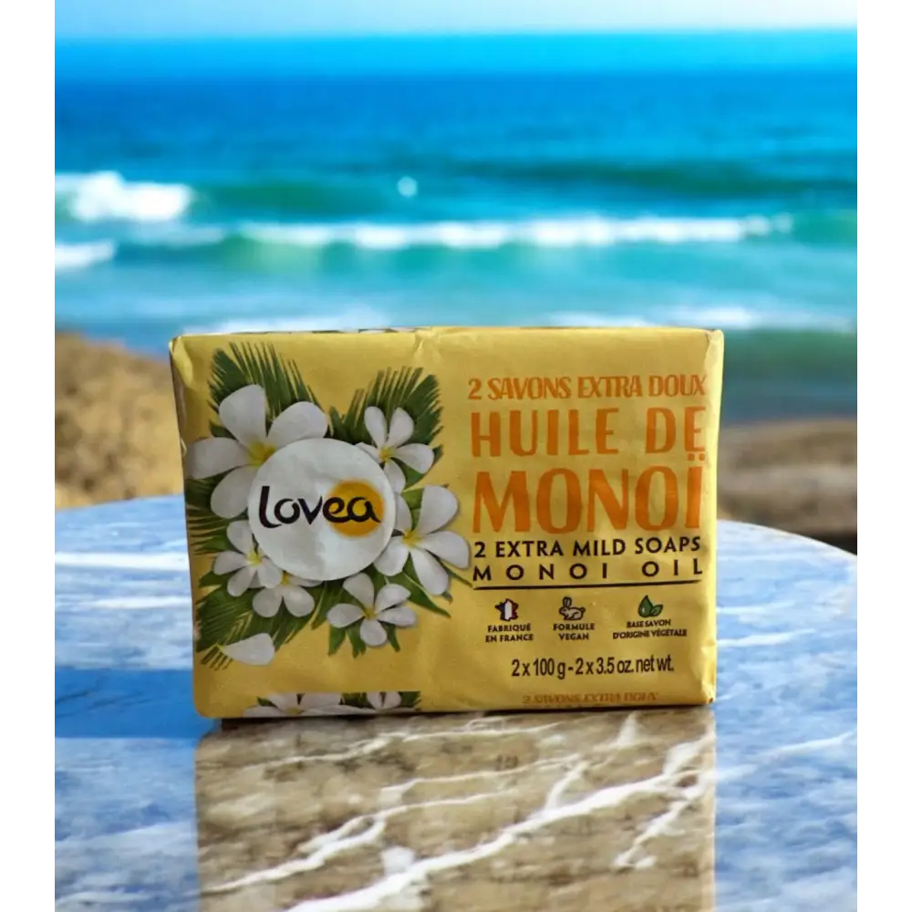 Lot de 2 savons à l huile de monoï Destockage - Savonnette