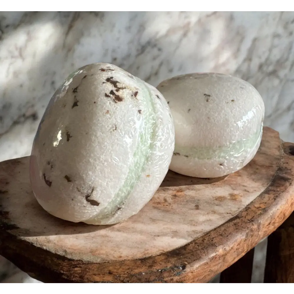 Macaron de bain effervescent - Blanc Rose - Macaron de bain