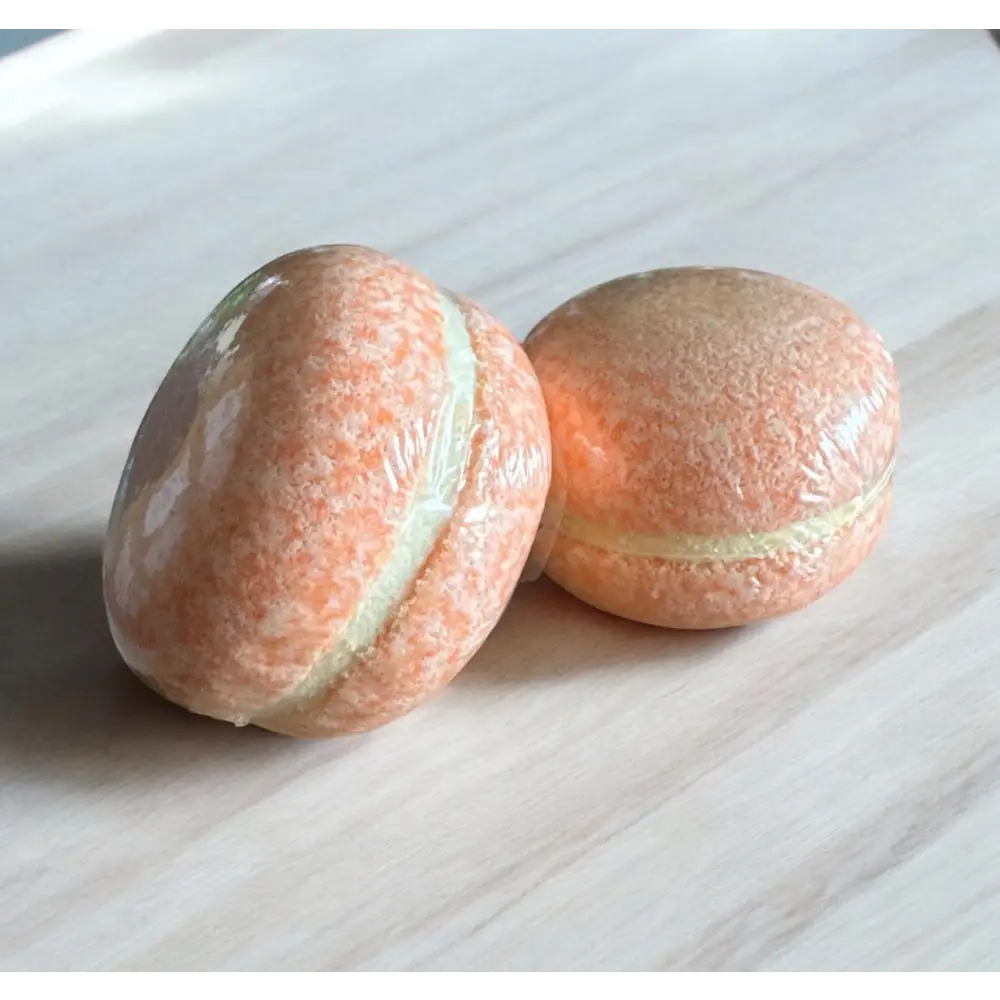 Macaron de bain effervescent - Orange Pamplemousse - Macaron de bain
