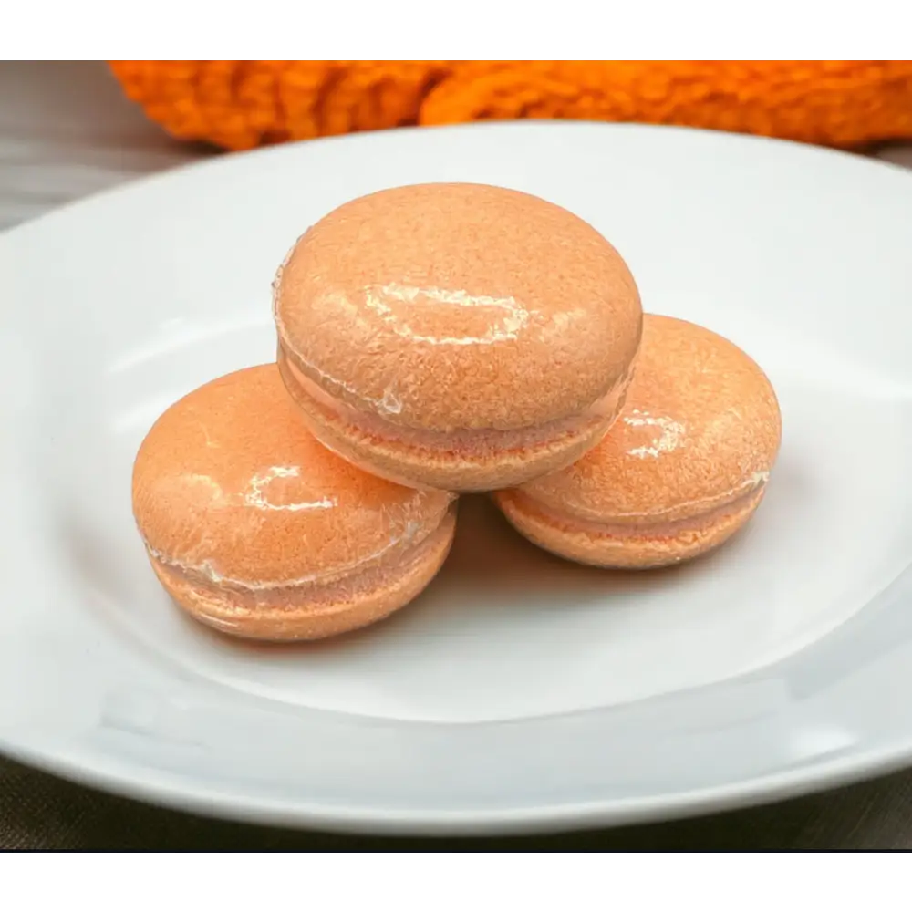 Macaron de bain effervescent - Orange pêche - Macaron de bain