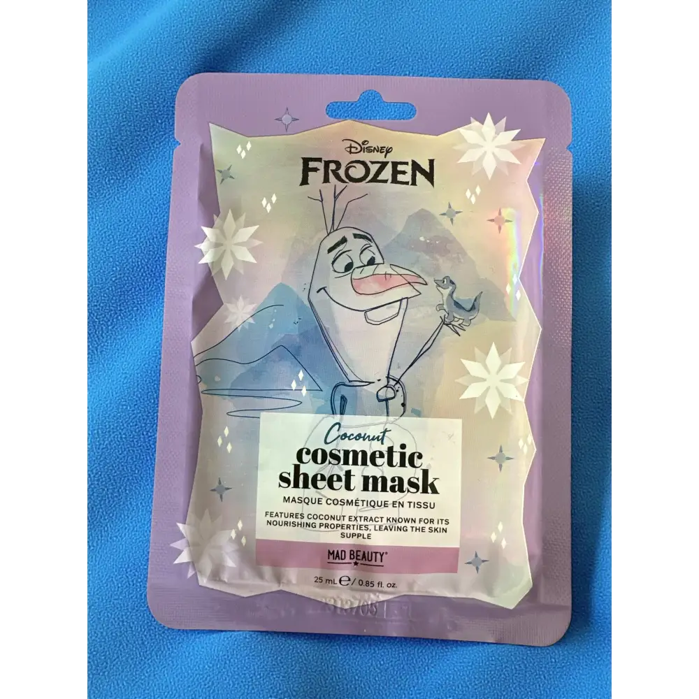 Masque visage au choix - Frozen noix de coco - Masque visage