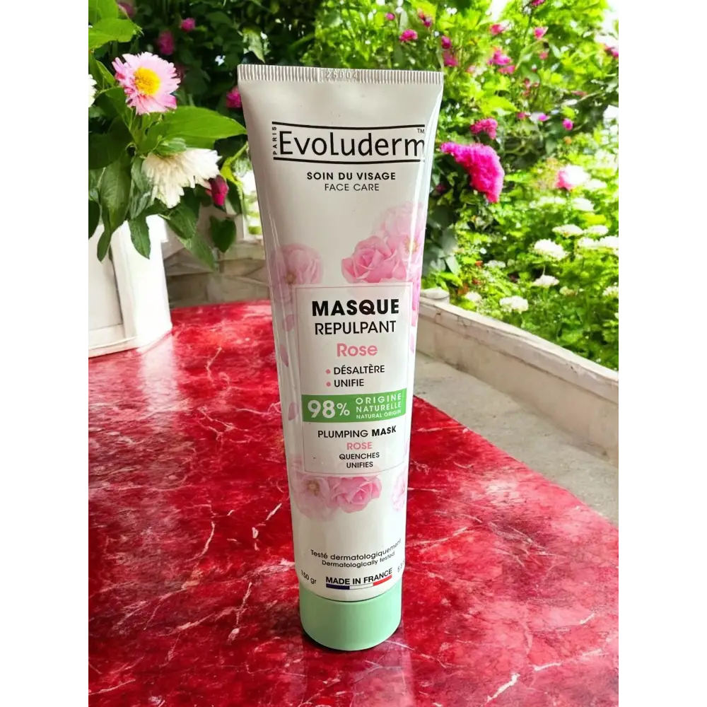 Masque visage repulpant à la rose Evoluderm - Masque visage